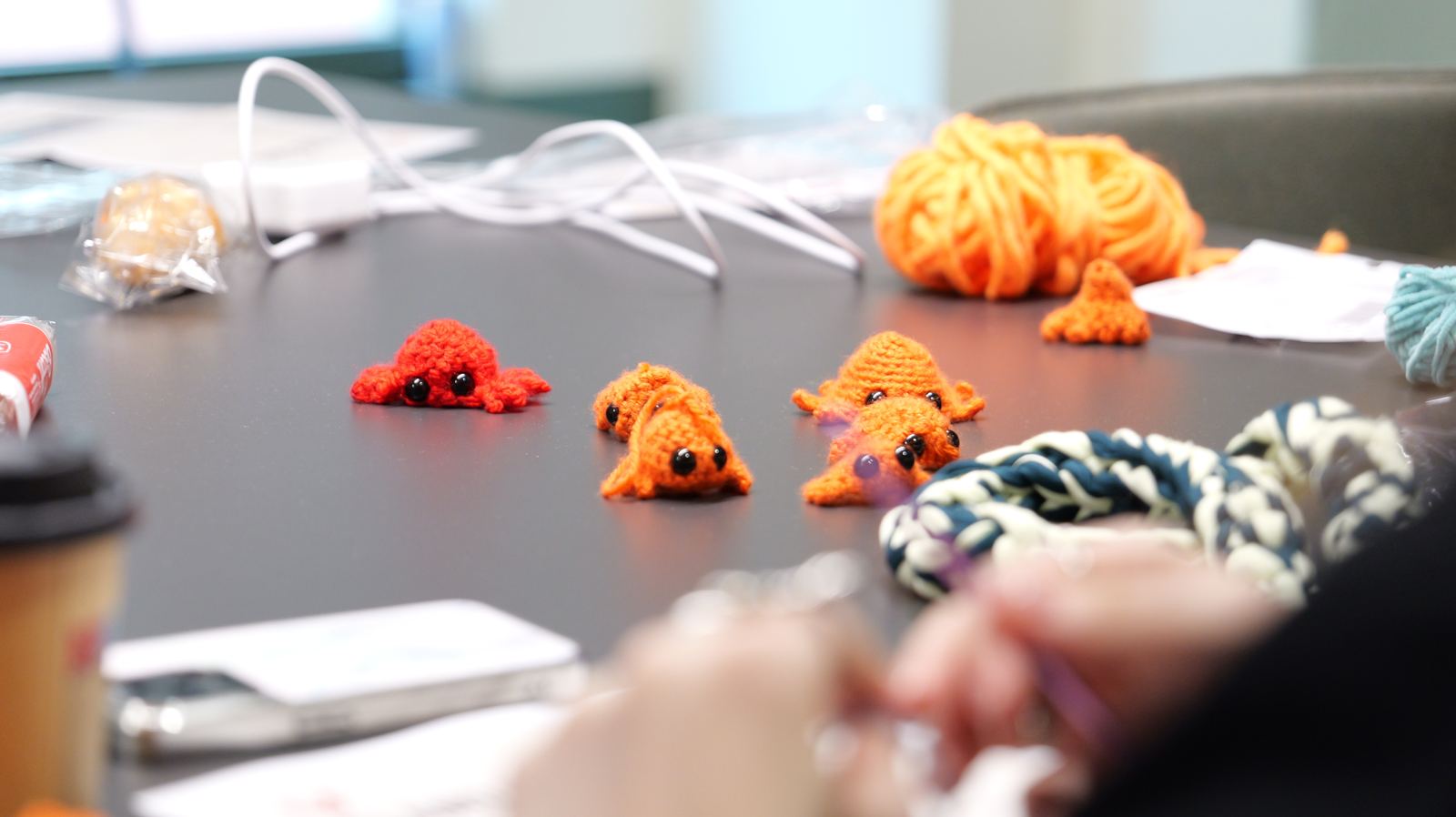 Crocheting Claude crabs