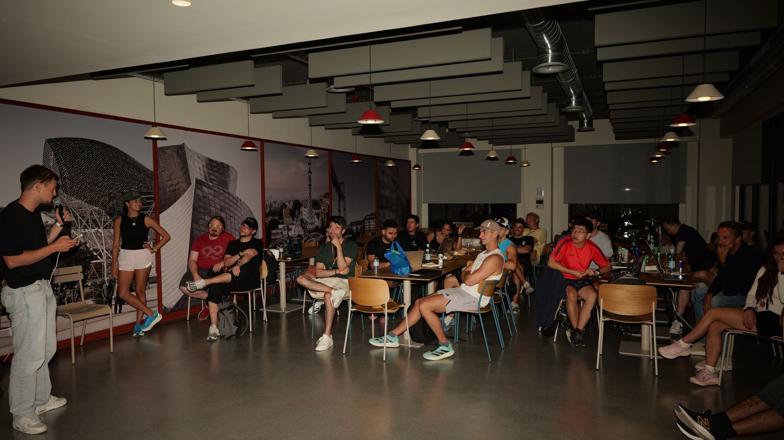 Running Hackathon, demos back at the House